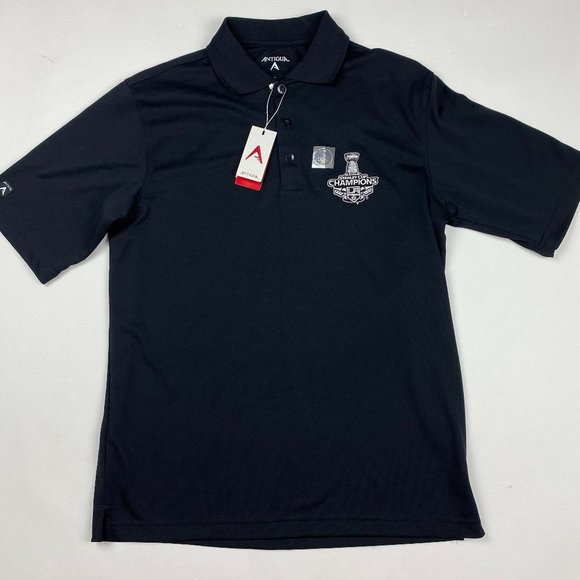 NEW Los Angles Kings 2015 Stanley Cup Champions Antigua Polo Golf Shirt Men's S - Picture 1 of 11